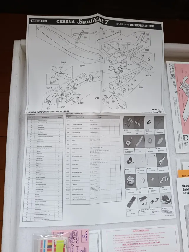 Aereo RC da collezione Cessna-890 Sunlight-7 Nikko