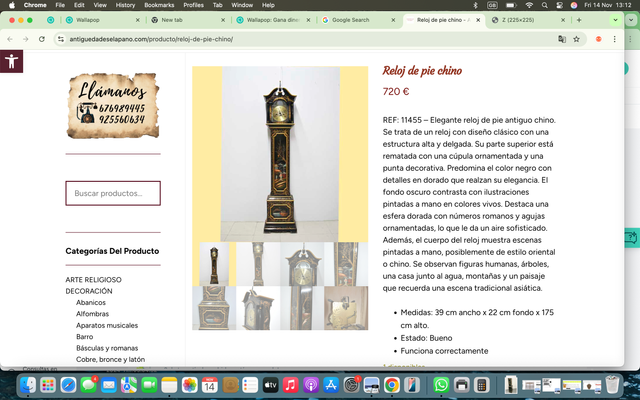 Orologio Chinoiserie Anni '30