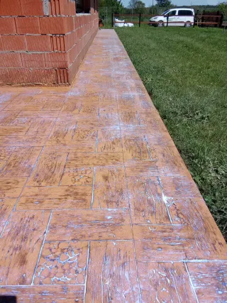 Suelo de hormigón impreso