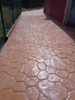 Suelo de hormigón impreso