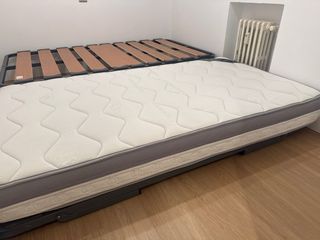 Somier plegable 90cm con colchón