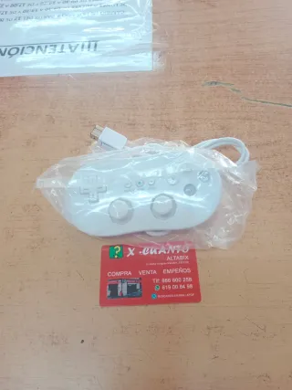 MANDO CLÁSICO COMPATIBLE PARA WII SIN USAR