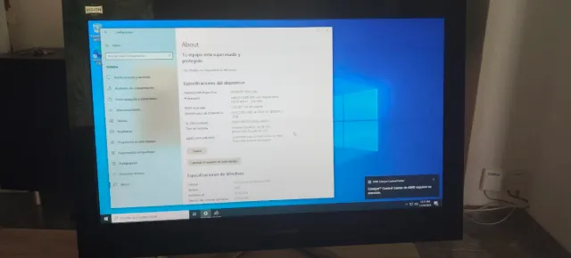 Ordenador All-in-One Negro y Azul