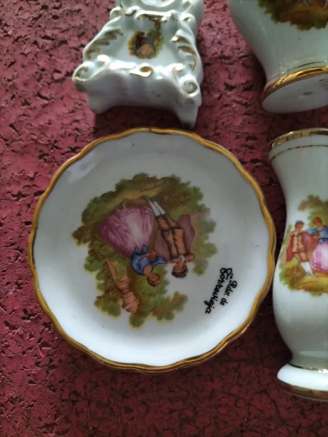Lote porcelana decorada