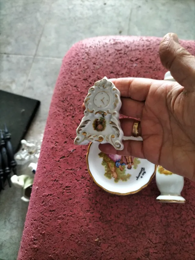 Lote porcelana decorada