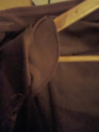 Camisa ante mujer marrón con hombreras