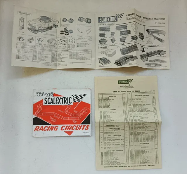 LOTE DOCUMENTAZIONE SCALEXTRIC RIVISTE E CATALOGHI