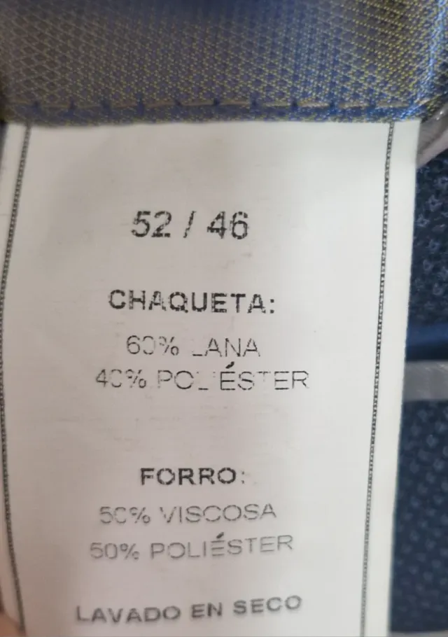 Traje Portago Azul Chaqueta y Pantalón