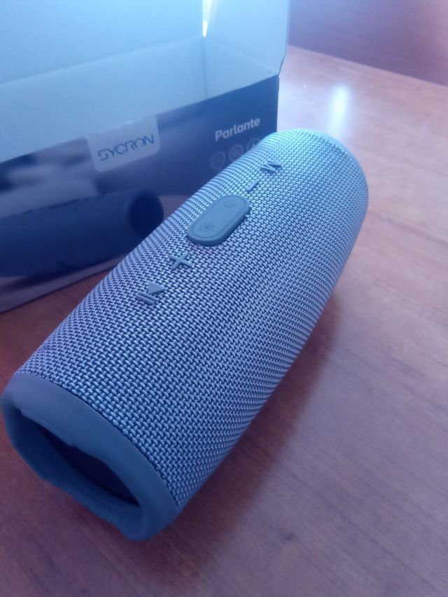 Altavoz Bluetooth SYCRON gris/azul
