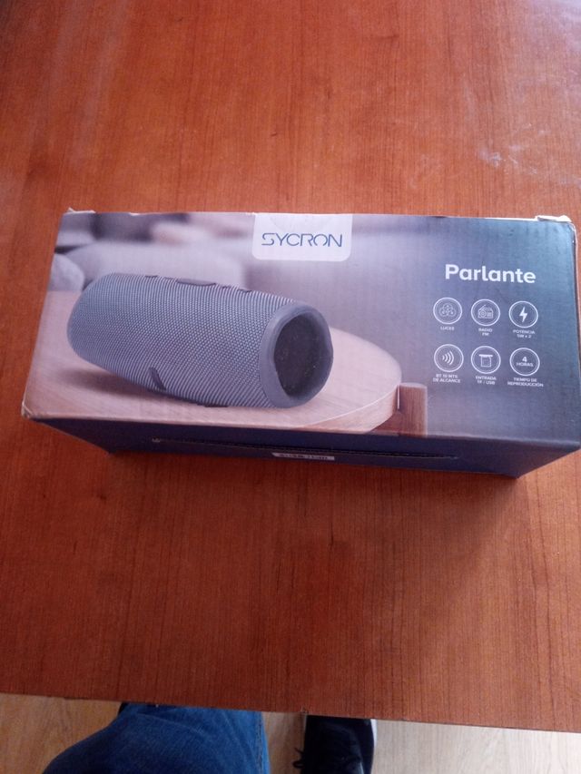 Altavoz Bluetooth SYCRON gris/azul