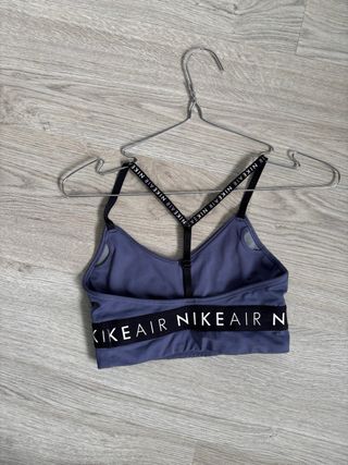 Sujetador deportivo Nike Air azul y negro XS