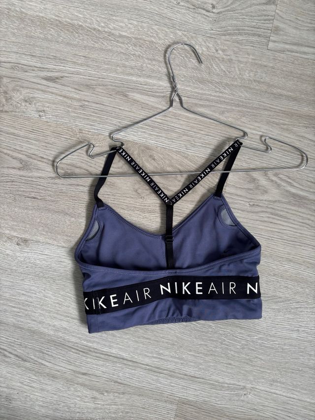 Sujetador deportivo Nike Air azul y negro XS