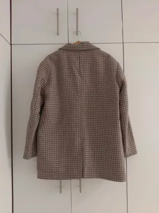 Chaqueta oversize BERSHKA cuadros