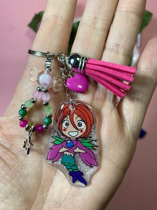 5 Portachiavi W.I.T.C.H. Resina Handmade