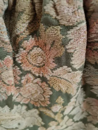 Borsa Vintage Manico Bambù Floreale