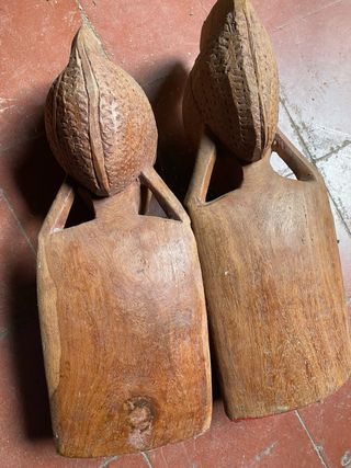 Pareja Tallas Madera Figuras Africanas