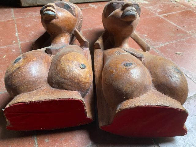 Pareja Tallas Madera Figuras Africanas