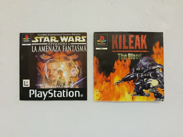 Lote 2 Manuali Originali PS1: Star Wars e Kileak