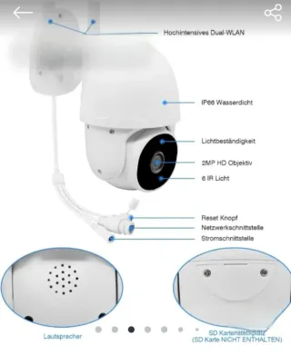 Cámara Vigilancia WiFi Tuya