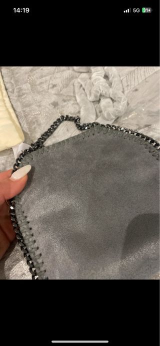 Borsa a tracolla grigia