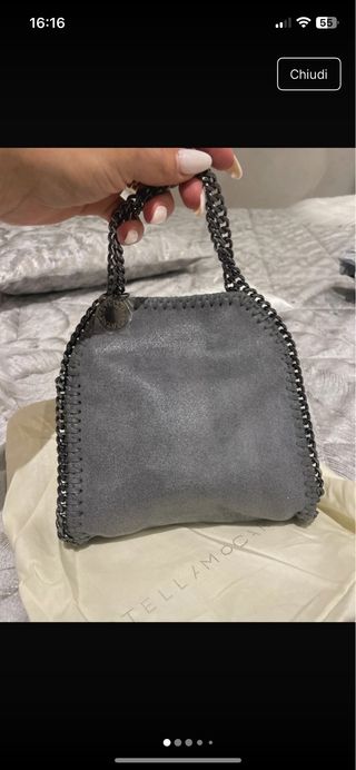 Borsa a tracolla grigia