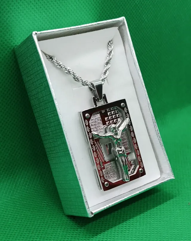 Colgante Cristo Padre Nuestro Serigrafiado