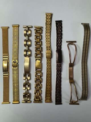 CORREAS RELOJ VINTAGE ACERO/CHAPADAS EN ORO