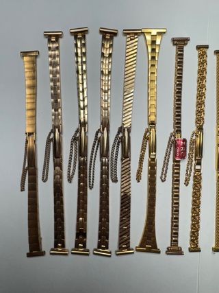 CORREAS RELOJ VINTAGE ACERO/CHAPADAS EN ORO