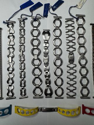 CORREAS RELOJ VINTAGE ACERO/CHAPADAS EN ORO