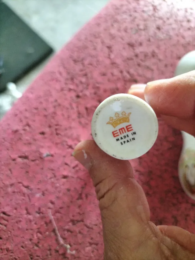 Lote 3 jarrones miniatura decorados