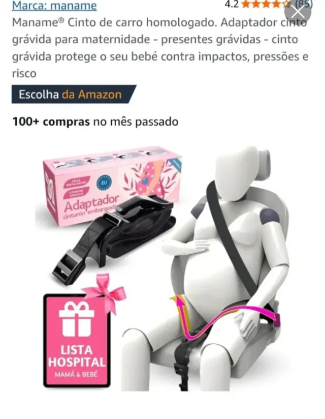 Cinto de segurança para grávidas 2 para venda