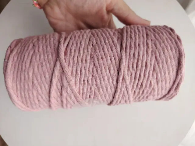 Hilo macramé rosa
