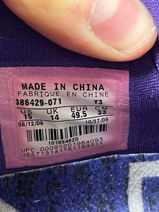 Zapatillas Nike Kobe 5 Talla 49.5 EU / 15 US