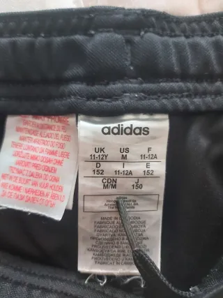 Pantalón Adidas niño negro