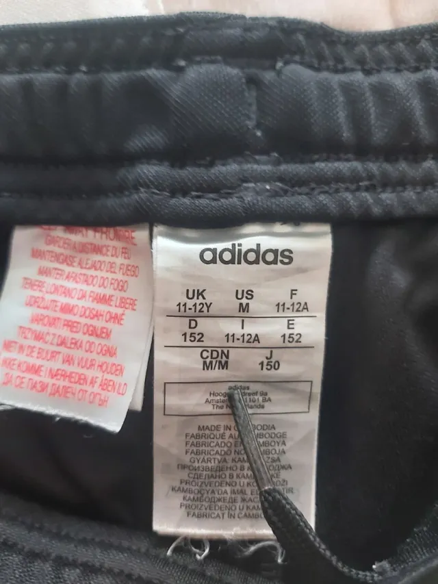 Pantalón Adidas niño negro