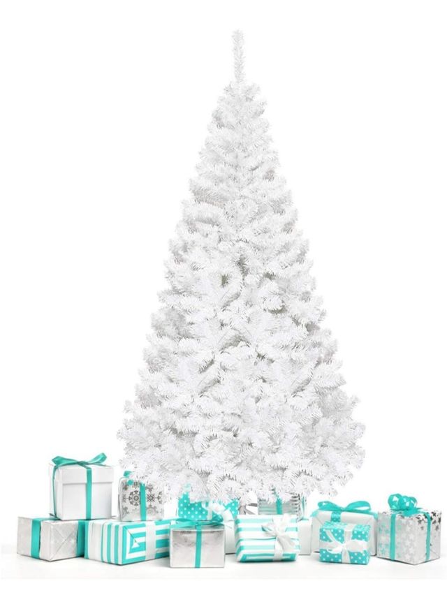 Árbol de Navidad Goplus Blanco 150cm