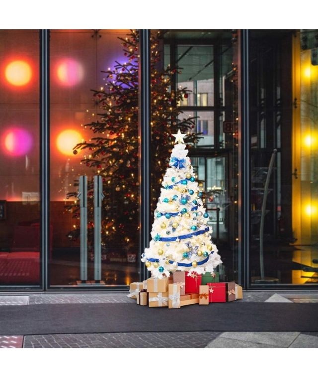 Árbol de Navidad Goplus Blanco 150cm