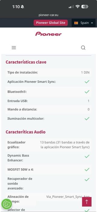 Radio Pioneer SPH-10BT