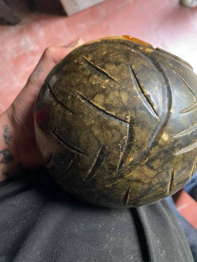 Búho de mármol decorativo