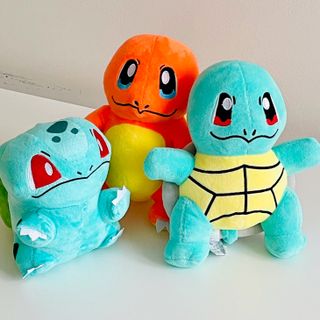 Set Peluche Pokemon Squirtle Bulbasaur Charmander