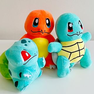 Set Peluche Pokemon Squirtle Bulbasaur Charmander