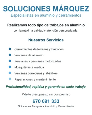 Aluminio y cerramientos a medida