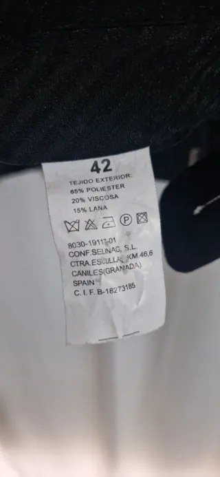 Traje Selinac azul marino