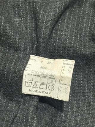 Vintage coat made in italy da uomo marrone tg xl