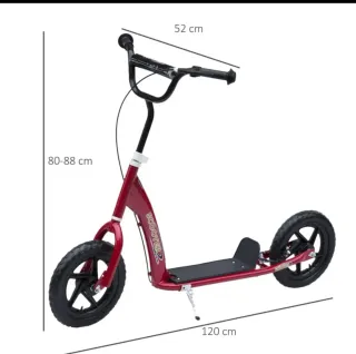 Patinete infantil rojo 5-12 años