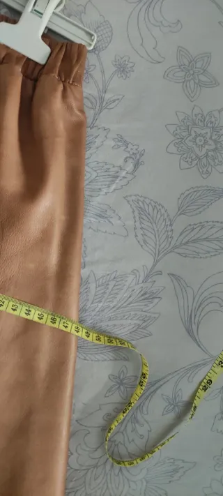 Falda de piel auténtica mujer