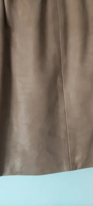 Falda de piel auténtica mujer