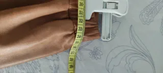 Falda de piel auténtica mujer