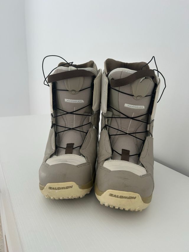 Botas de Snowboard Salomon Beige/Blanco