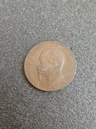 10 Centimos 1867 Italia -COBRE-